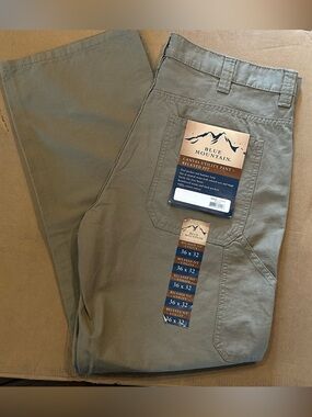 Blue Mountain Canvas Utility Pants. Size 36x32.